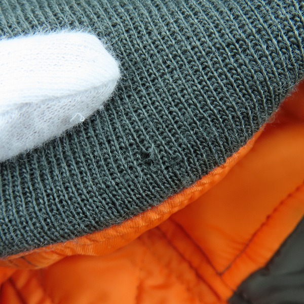 実際に弊社で買取させて頂いたeYe JUNYA WATANABE COMME des GARCONS MAN×ALPHA/コムデギャルソン×アルファ 袖レザー切り替え MA-1ジャケット/Sの画像 8枚目