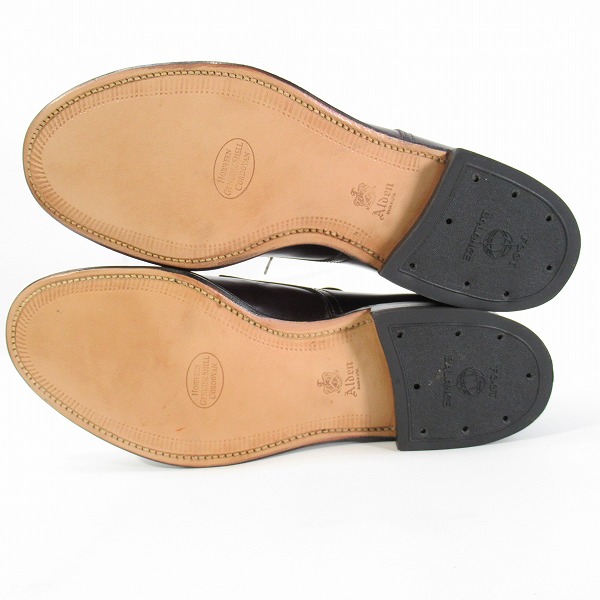 実際に弊社で買取させて頂いたALDEN/オールデン シェルコードバン Vチップ レザーシューズ 54321/7.5の画像 2枚目