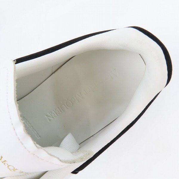 実際に弊社で買取させて頂いたAlexander McQueen/アレキサンダーマックイーン レザーオーバーサイズドスニーカー スニーカー ホワイト 553770/38Eの画像 4枚目