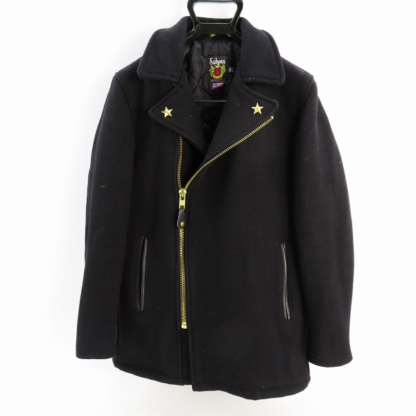 実際に弊社で買取させて頂いたSchott Bros/ショット ブロス メルトン ウール ライダース/Pコート ワンスター 7068/30