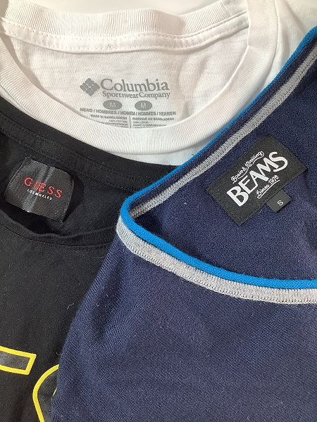 実際に弊社で買取させて頂いた【おまとめ】ビームス/ゲス/コロンビア 等 カットソー/Tシャツ/パーカー 等の画像 1枚目