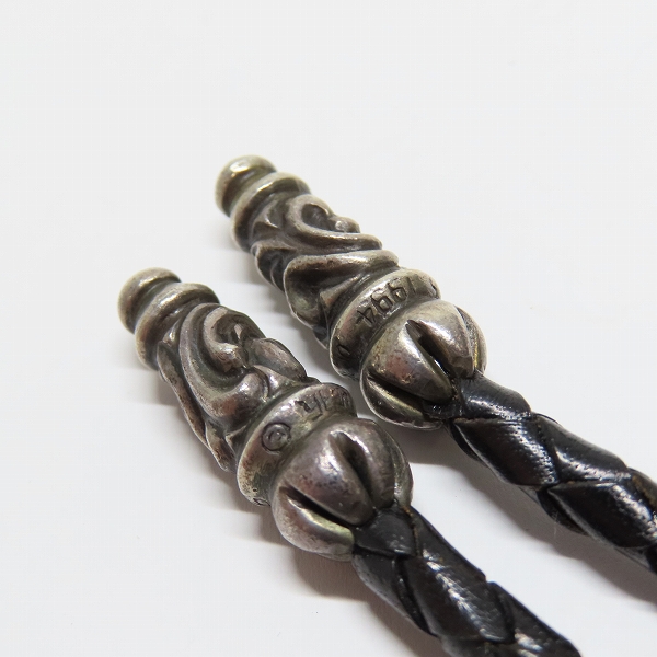 実際に弊社で買取させて頂いたCHROME HEARTS/クロムハーツ タイニーオーバル ループタイ クラシックオーバルクロスの画像 4枚目