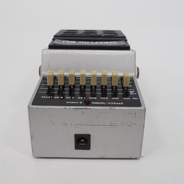 実際に弊社で買取させて頂いたMAXON/マクソン GE-01 GRAPHIC EQ グラフィックイコライザー エフェクター【動作確認済）の画像 4枚目