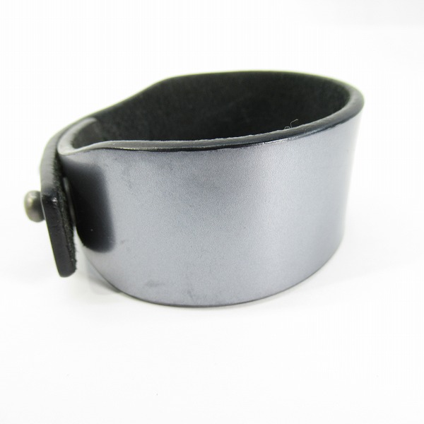 実際に弊社で買取させて頂いたRick Owens/リックオウエンス レザーブレスレット Sの画像 4枚目