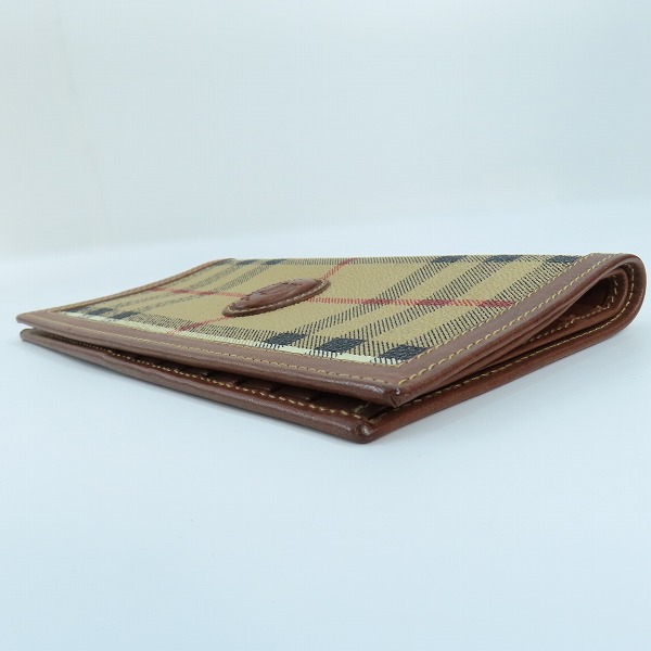 実際に弊社で買取させて頂いたBurberrys/バーバリーズ シャドーホース ノバチェック 二つ折り長財布/ロングウォレットの画像 2枚目