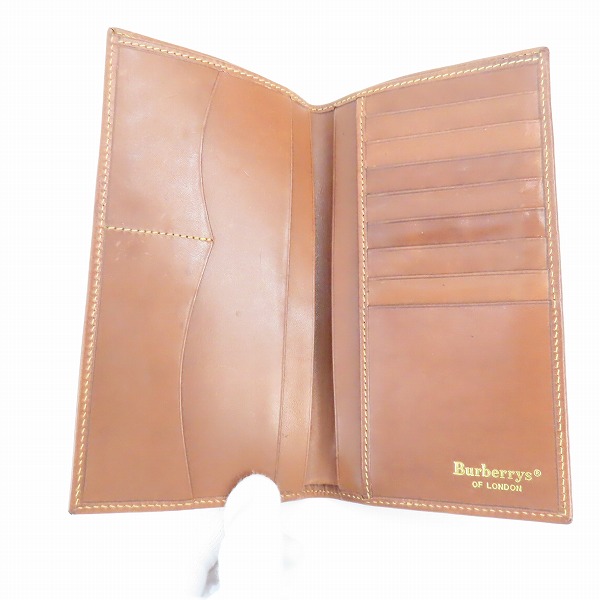 実際に弊社で買取させて頂いたBurberrys/バーバリーズ シャドーホース ノバチェック 二つ折り長財布/ロングウォレットの画像 3枚目