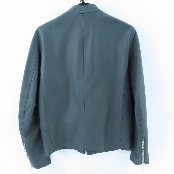 実際に弊社で買取させて頂いたDENIM×TOMORROWLAND/デニム×トゥモローランド DOLPHIN ラムレザーシングルライダースジャケット 50の画像 1枚目