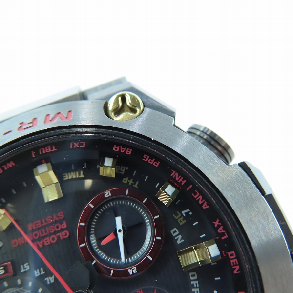 実際に弊社で買取させて頂いたG-SHOCK/Gショック MR-G 赤備え GPSハイブリッド電波ソーラー MRG-G1000B-1A4JRの画像 8枚目