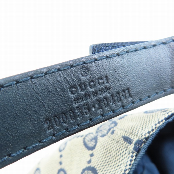 実際に弊社で買取させて頂いたGUCCI/グッチ オリジナルGGキャンバス シェリーライン ベースボールキャップ ベージュ 200035/XLの画像 7枚目