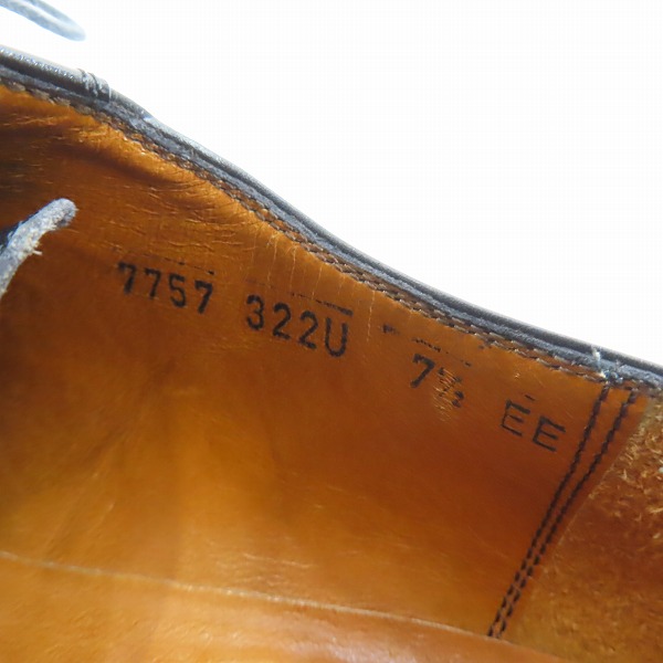 実際に弊社で買取させて頂いたSalvatore Ferragamo/サルバトーレフェラガモ レザー ビジネスシューズ/ドレスシューズ 7757 322U/7.5EEの画像 5枚目