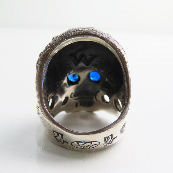 実際に弊社で買取させて頂いた【ギャラ付】トラヴィスワーカー FTW2013 ブラックヘルメット スカル リング w/ストーンアイズ ゴールドドリズラー 20.5-22号の画像 4枚目