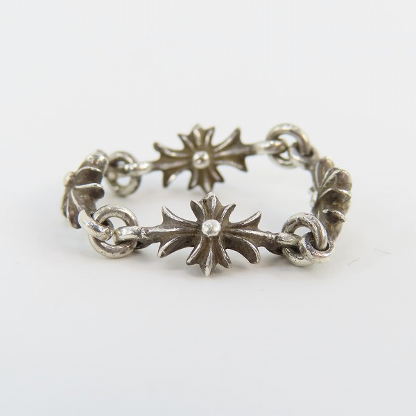実際に弊社で買取させて頂いた【インボイス原本付】CHROME HEARTS/クロムハーツ タイニーE CHプラス リング 4リンク/11.5-12号の画像 2枚目