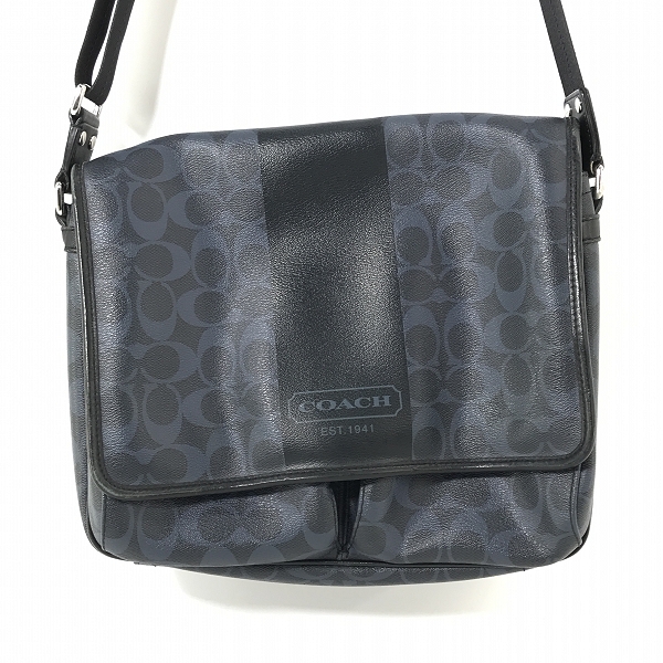 実際に弊社で買取させて頂いたCOACH/コーチ レザー フラップ ショルダーバッグ シグネチャー