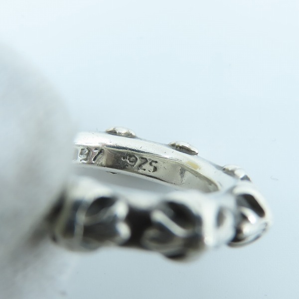 実際に弊社で買取させて頂いたCHROME HEARTS/クロムハーツ CROSS BAND RING/クロス バンド リング 16.5号の画像 8枚目
