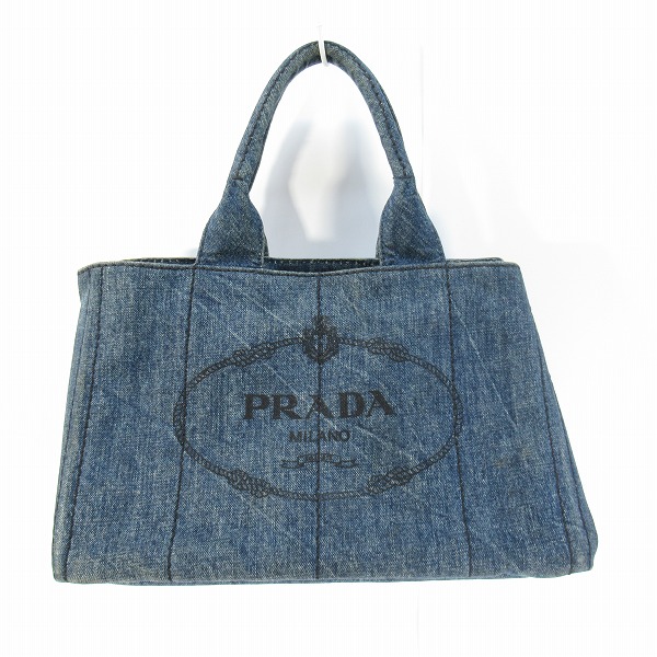 実際に弊社で買取させて頂いたPRADA/プラダ カナパ デニム バンド/トートバッグ B1877B