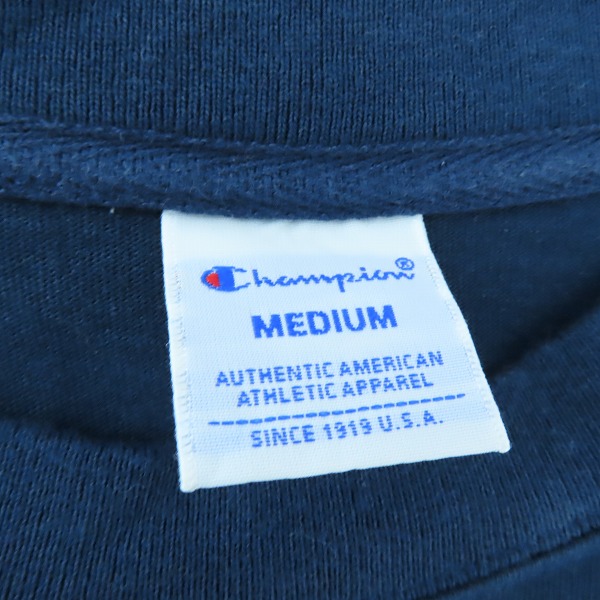 実際に弊社で買取させて頂いたRHC Ron Herman×Champion/ロンハーマン×チャンピオン ロゴ Tシャツ ネイビー C3-E118/Mの画像 2枚目