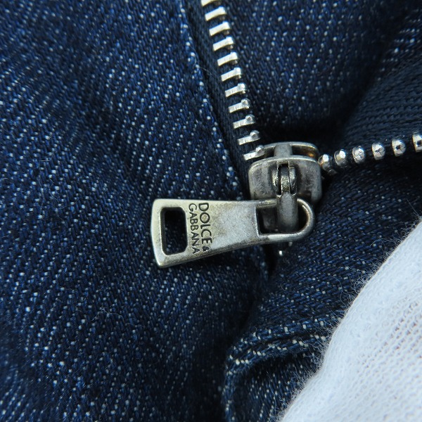 実際に弊社で買取させて頂いたDOLCE&GABBANA/ドルチェ&ガッバーナ 14GOLD メタルロゴプレート デニム パンツ/ジーンズ G3FBLP/G8I99/50の画像 7枚目