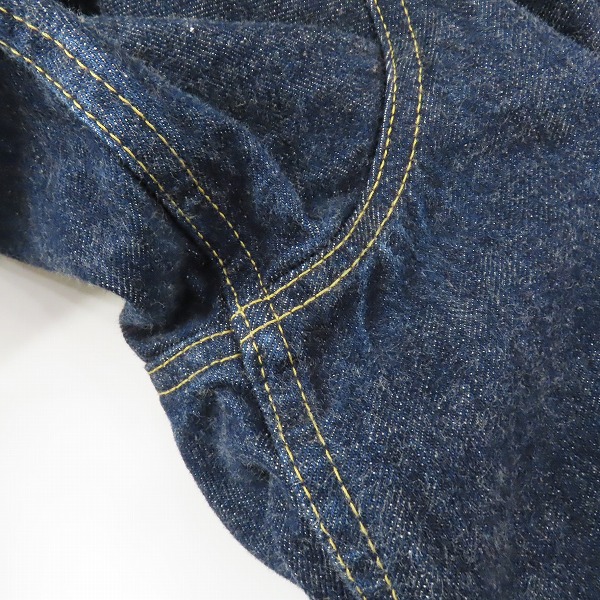 実際に弊社で買取させて頂いたLEVIS/リーバイス 506 1st ビッグE デニムジャケット J22刻印 71506-XX/42の画像 8枚目