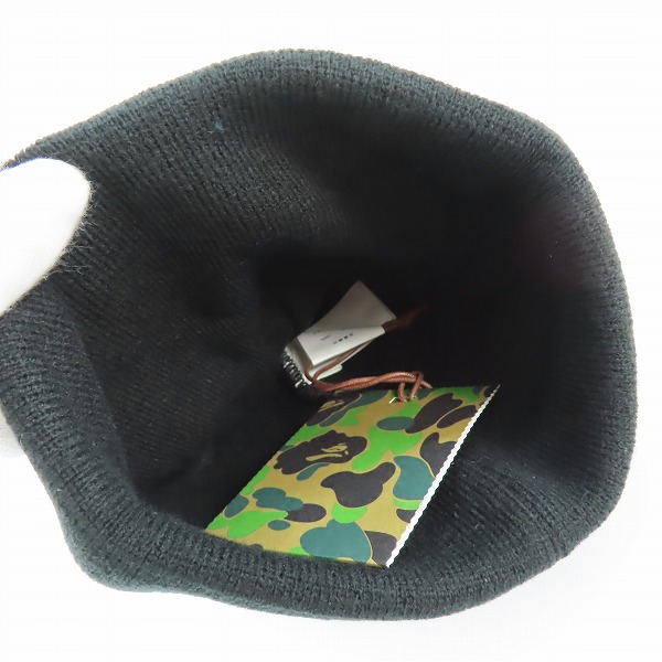 実際に弊社で買取させて頂いた【未使用】A BATHING APE×HAJIME SORAYAMA/アベイシングエイプ×空山 基 ニットキャップ 1H73180916/Fの画像 2枚目