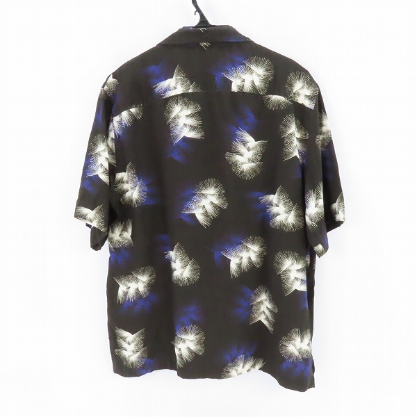 実際に弊社で買取させて頂いたPaul Smith/ポールスミス ブラック/半袖プリントシャツ/Lの画像 1枚目