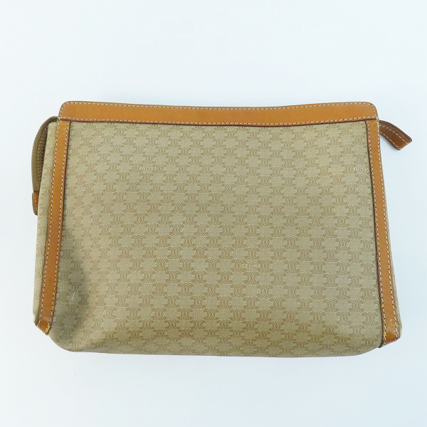 実際に弊社で買取させて頂いたCELINE/セリーヌ ロゴ マカダム柄 クラッチバッグの画像 1枚目