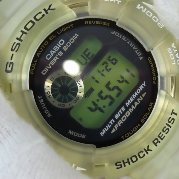 実際に弊社で買取させて頂いたG-SHOCK/Gショック 25周年記念 FROGMAN/フロッグマン グロリアスゴールド GW-225E-7JFの画像 4枚目