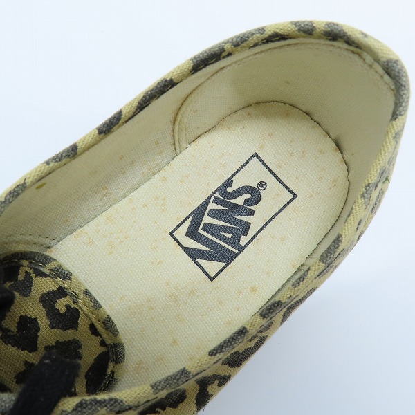 実際に弊社で買取させて頂いたVANS/バンズ VAN DOREN/バンドーレン レオパード柄 ローカットスニーカー T376/8.5の画像 4枚目