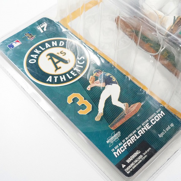 実際に弊社で買取させて頂いた【未開封】McFARLANE TOYS/マクファーレントイズ オークランド・アスレチックス #3 ERIC CHAVEZ エリック・チャベス フィギュアの画像 6枚目