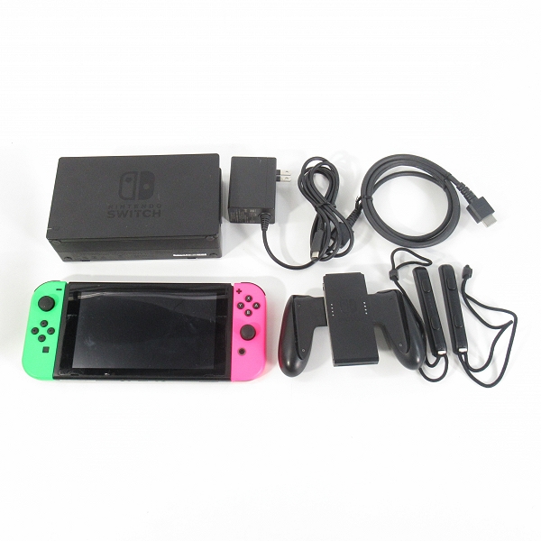 実際に弊社で買取させて頂いた任天堂 Nintendo Switch/ニンテンドー スイッチ 本体 ネオングリーン/ネオンピンク HAC-001/015/016/007【簡易動作確認済】