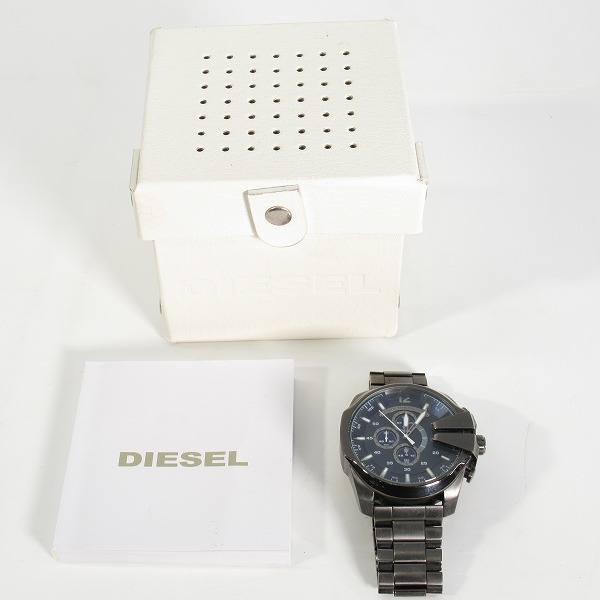 実際に弊社で買取させて頂いたDIESEL/ディーゼル ONLY THE BRAVE クロノグラフ DZ-4329【動作未確認】の画像 8枚目