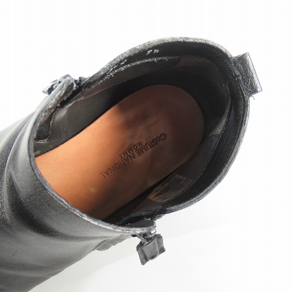 実際に弊社で買取させて頂いた【ジャンク】CoSTUME NATIONAL/コスチュームナショナル サイドジップ ショートブーツ 042/7.5の画像 4枚目