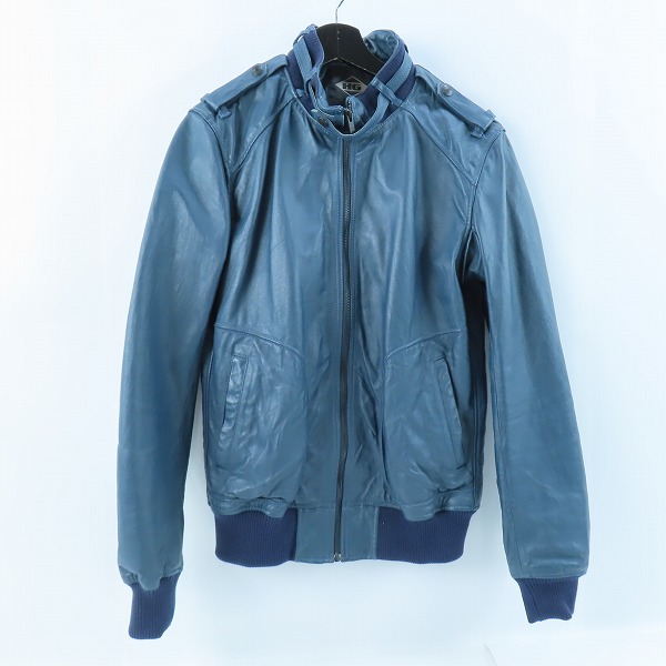 実際に弊社で買取させて頂いたHYSTERIC GRAMOUR/ヒステリックグラマー   ピッグレザー リブブルゾン/レザージャケット/ブルゾン 4LB-1283/L