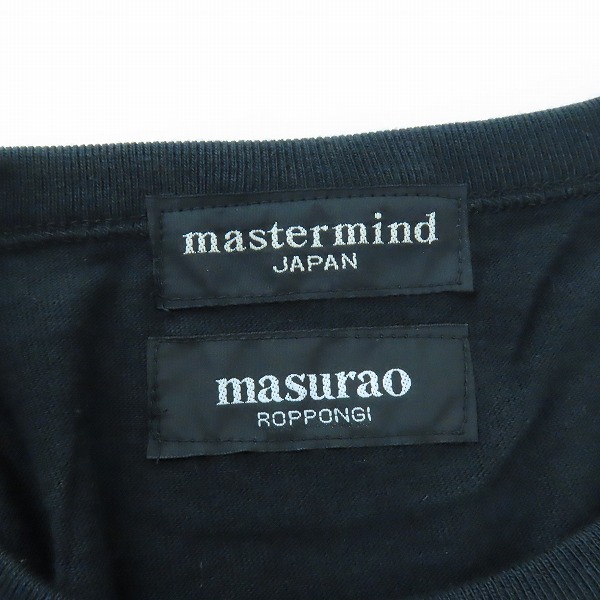 実際に弊社で買取させて頂いた【未使用】mastermind JAPAN/マスターマインド ジャパン×masurao ROPPONGI/マスラオ ロッポンギ 半袖Tシャツ/Mの画像 2枚目