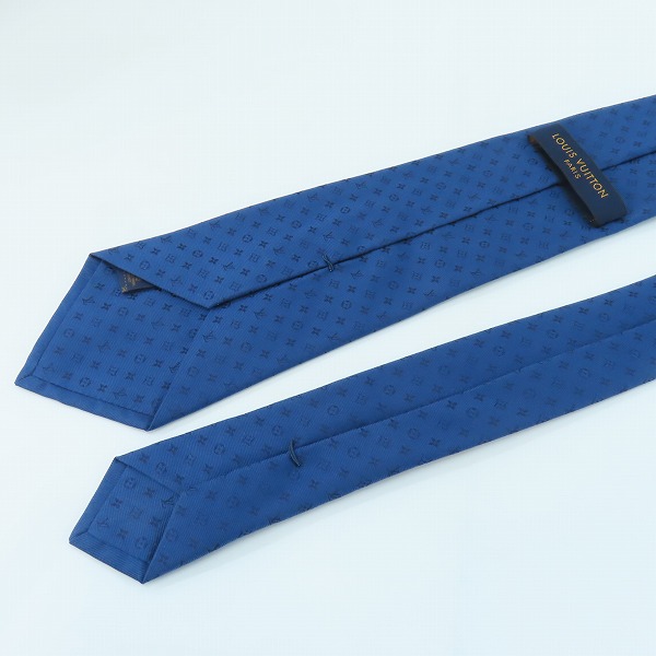 実際に弊社で買取させて頂いた【JPタグ】LOUIS VUITTON/ルイヴィトン モノグラム総柄 シルクネクタイ M75988の画像 2枚目