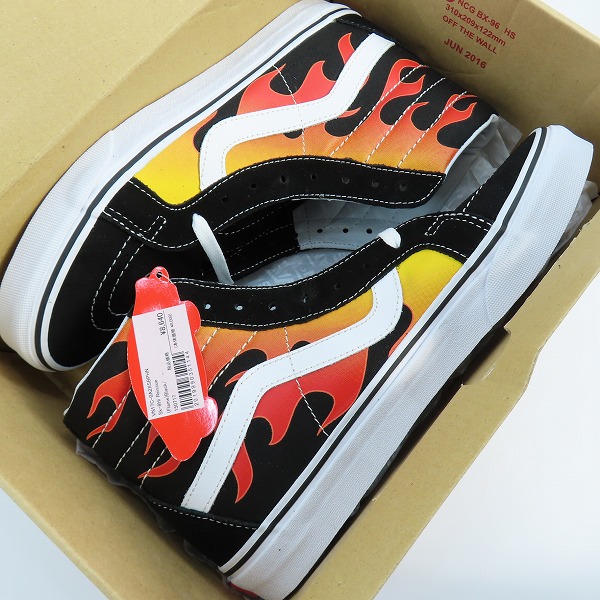 実際に弊社で買取させて頂いたVANS/バンズ SK8-HI REISSUE/スケート ハイ リイシュー フレームファイヤー ハイカットスニーカー VN0A2XSBPHN/721356/26.5の画像 8枚目