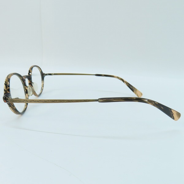 実際に弊社で買取させて頂いた金子眼鏡/カネコガンキョウ 井戸多美男作 メガネフレーム/アイウェア T448-5の画像 1枚目