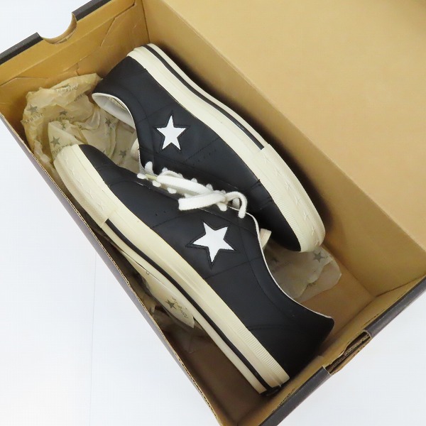 実際に弊社で買取させて頂いた【観賞用】CONVERSE/コンバース ONE STAR/ワンスター ブラック 赤タグ/26.5の画像 8枚目