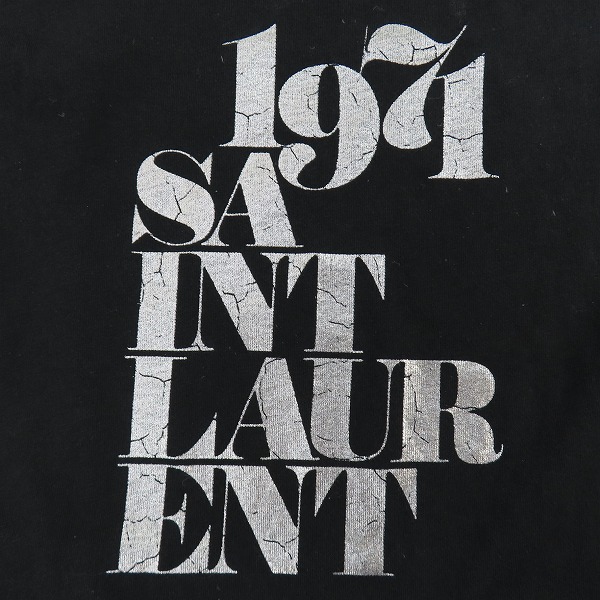 実際に弊社で買取させて頂いた【JPタグ】SAINT LAURENT/サンローランパリ 18SS ロゴプリントデザイン 半袖Tシャツ 529629/XXLの画像 6枚目