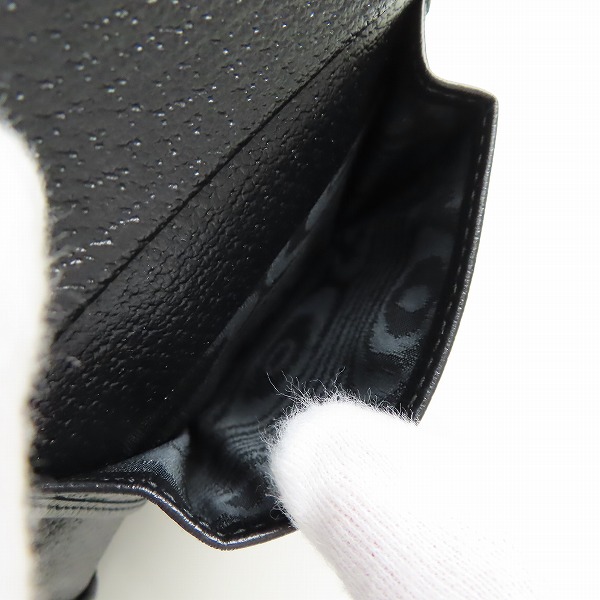 実際に弊社で買取させて頂いた(1)BALENCIAGA×GUCCI/バレンシアガ×グッチ ハッカープロジェクト 総柄 二つ折り財布 ブラック 680430の画像 4枚目