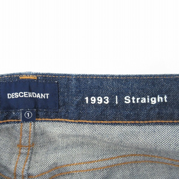 実際に弊社で買取させて頂いたDESCENDANT/ディセンダント 1993 STRAIGHT JEANS デニムパンツ/1の画像 3枚目