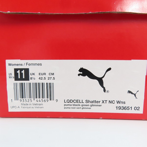 実際に弊社で買取させて頂いたPUMA/プーマ Wmns LQDCELL Shatter XT NC/シャッター 193651-02/27.5の画像 9枚目
