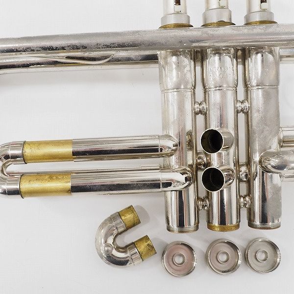 実際に弊社で買取させて頂いたYAMAHA/ヤマハ YTR-1310/YTR1310 トランペット シルバープレート セミハードケース付の画像 5枚目