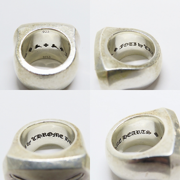 実際に弊社で買取させて頂いたCHROME HEARTS/クロムハーツ BIG PJ/ビッグピージェー FOTI/フォティ マハリア リング  9-10号の画像 6枚目