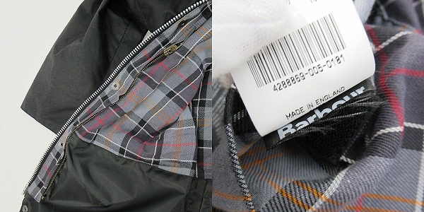 実際に弊社で買取させて頂いたBarbour/バブアー 21AW BEDALE SL オイルドジャケット 2102051/38の画像 9枚目
