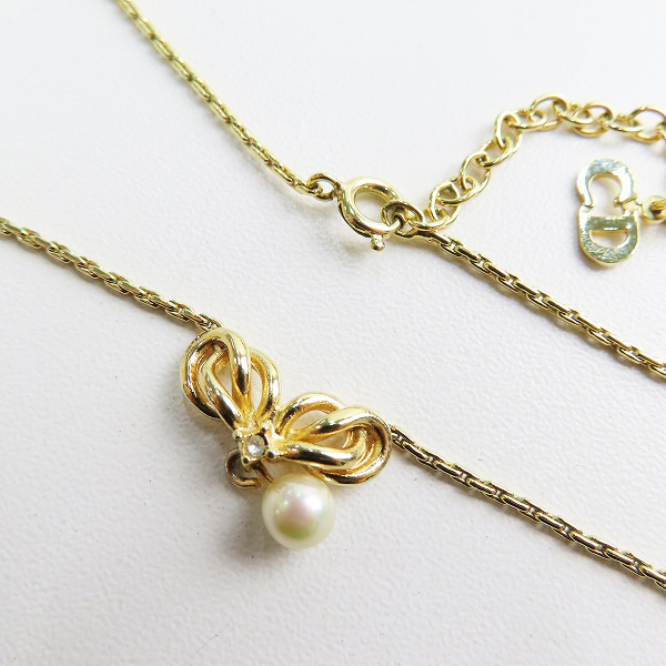 実際に弊社で買取させて頂いたChristian Dior/クリスチャンディオール パールドロップ ネックレス 