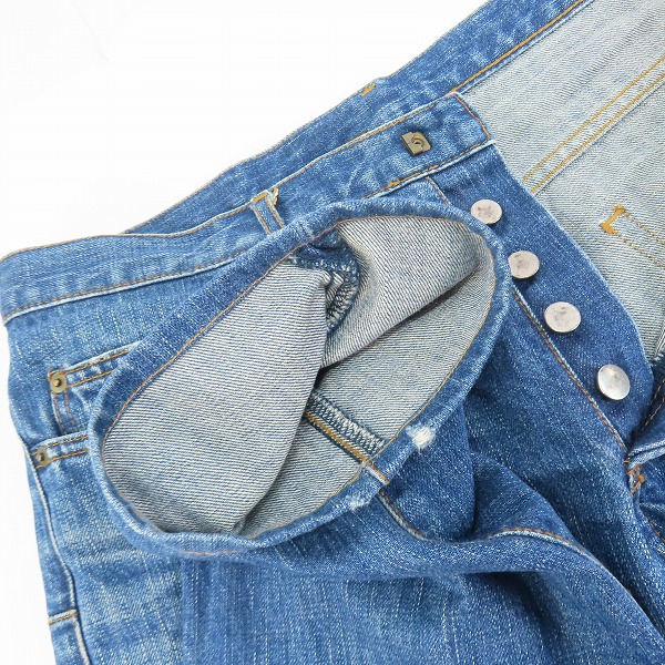 実際に弊社で買取させて頂いたDIOR HOMME/ディオールオム 06AW エディ期 爪痕ウォッシュドデニムパンツ 6HH1011522/33の画像 5枚目