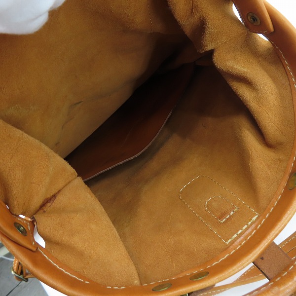 実際に弊社で買取させて頂いたHERZ/ヘルツ レザー口枠リュック/バックパックの画像 3枚目