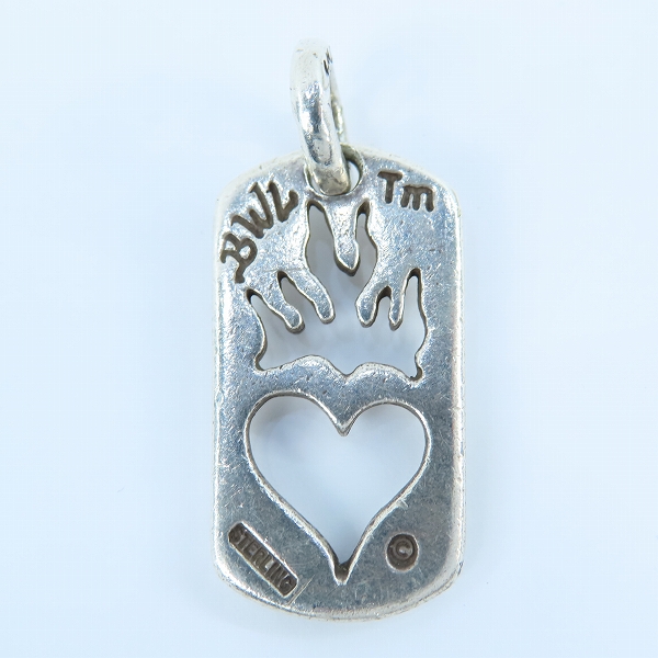 実際に弊社で買取させて頂いたBILL WALL LEATHER/BWL/ビルウォールレザー ハートドッグタグの画像 2枚目