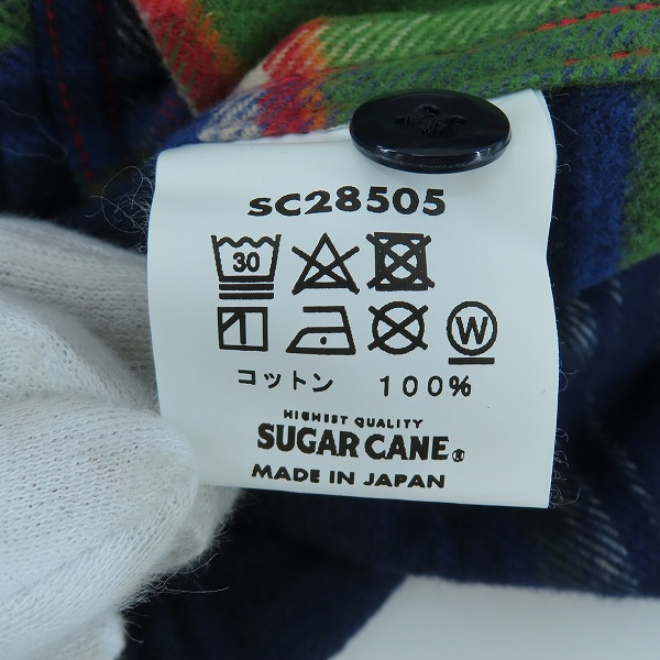 実際に弊社で買取させて頂いた【未使用】 SUGAR CANE/シュガーケーン LIGHT FLANNEL CHECK WORK SHIRT/ライトフランネルチェック ワークシャツ SC28505/Mの画像 3枚目