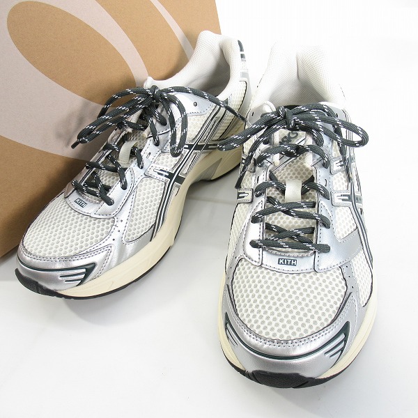 実際に弊社で買取させて頂いたKITH×asics/キス×アシックス Vintage Tech Gel-1130 "Cream/Scarab" ヴィンテージテック ゲル1130 1203A565-100/29.0